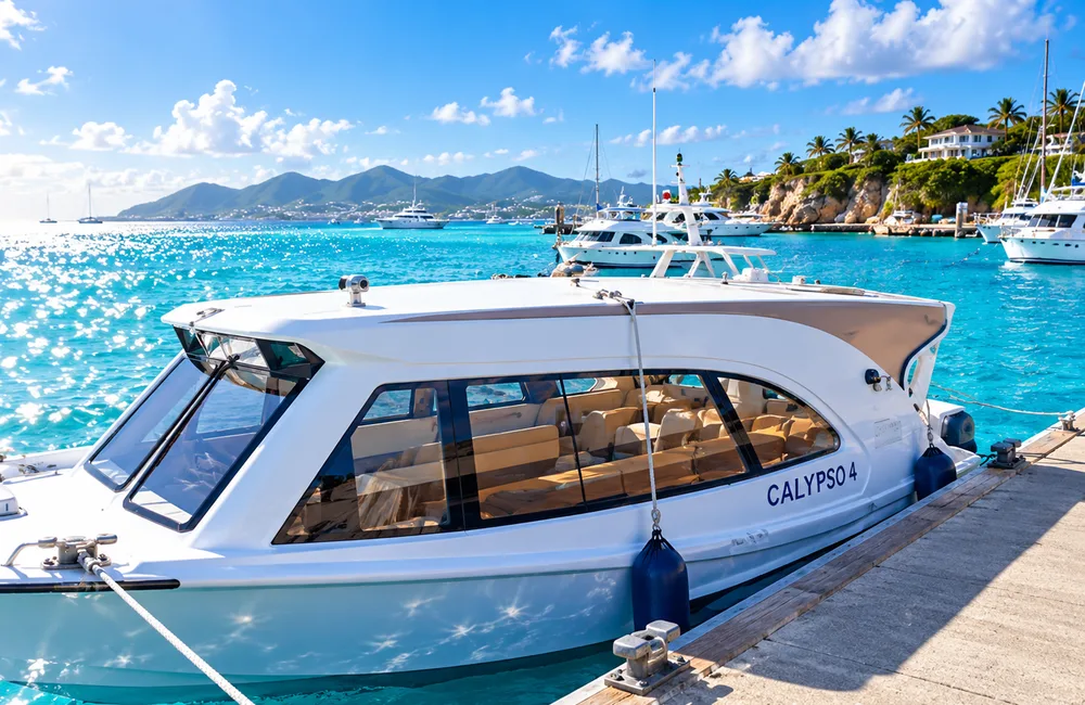 Ferry service illustration for Calypso Charters